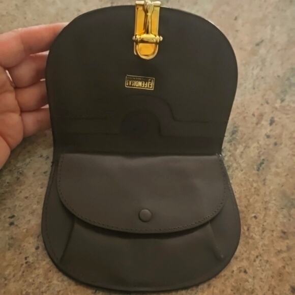 Authentic FENDI Logo Calfskin Leather and Suede Wallet - Picture 3 of 7